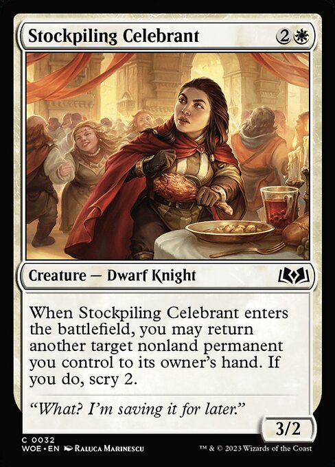 Stockpiling Celebrant - Wilds of Eldraine - 32
