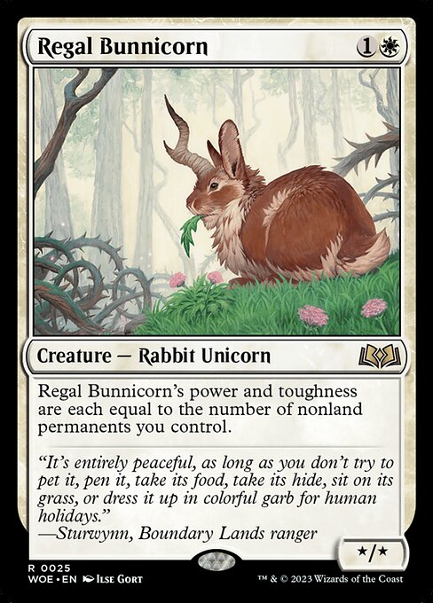 Regal Bunnicorn - Wilds of Eldraine - 25