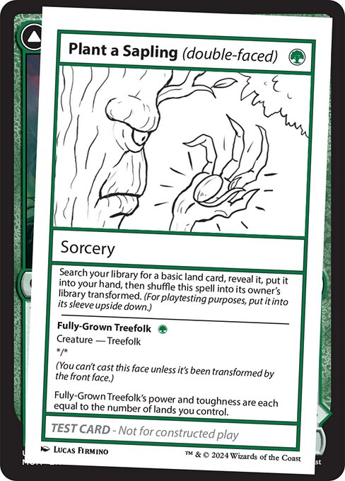 Plant a Sapling // Fully-Grown Treefolk - Mystery Booster 2 - 582