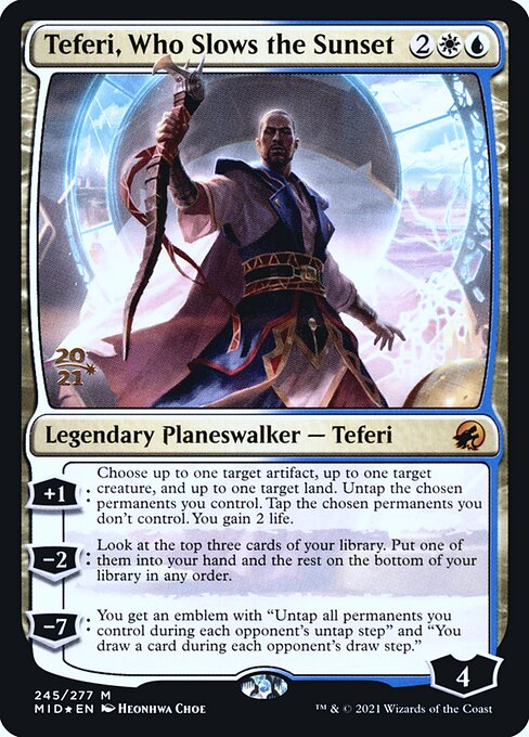 Teferi, Who Slows the Sunset - Innistrad: Midnight Hunt Promos - 245s