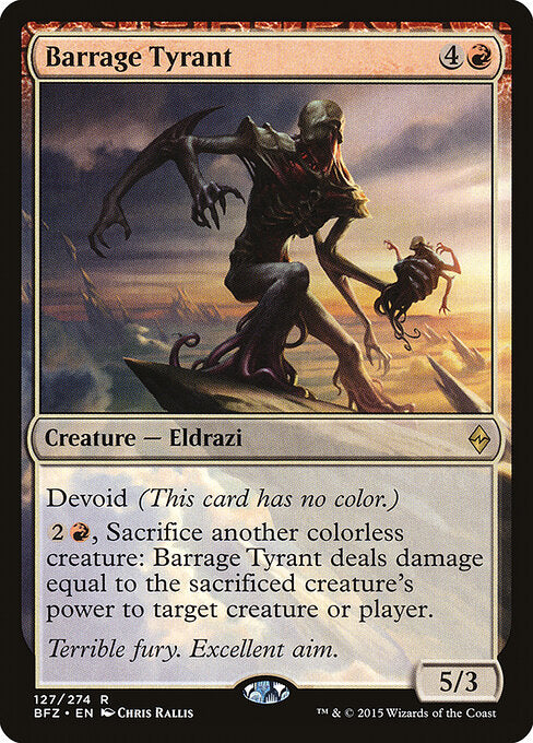 Barrage Tyrant - Battle for Zendikar - 127