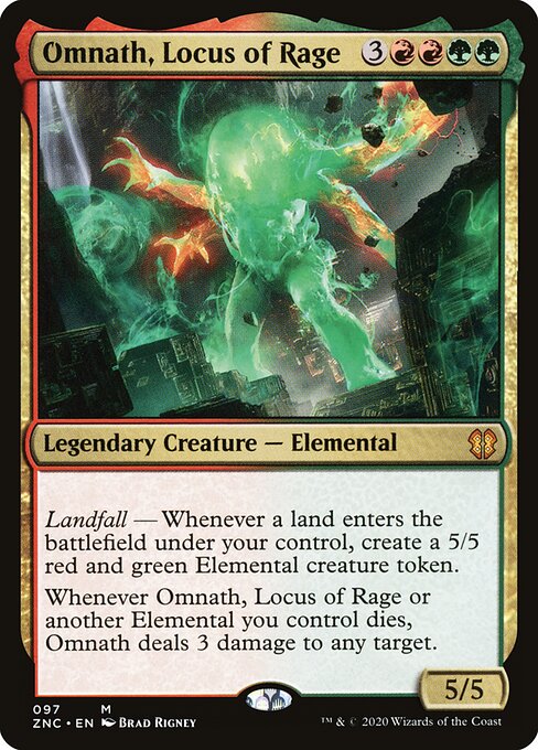 Omnath, Locus of Rage - Zendikar Rising Commander - 97