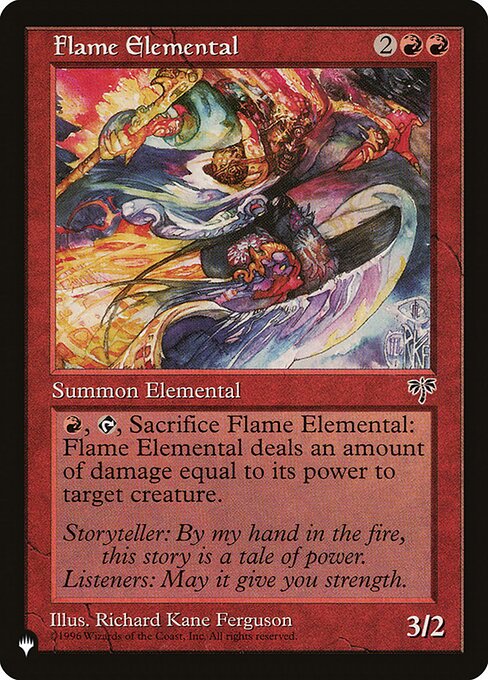 Flame Elemental - The List - MIR-175