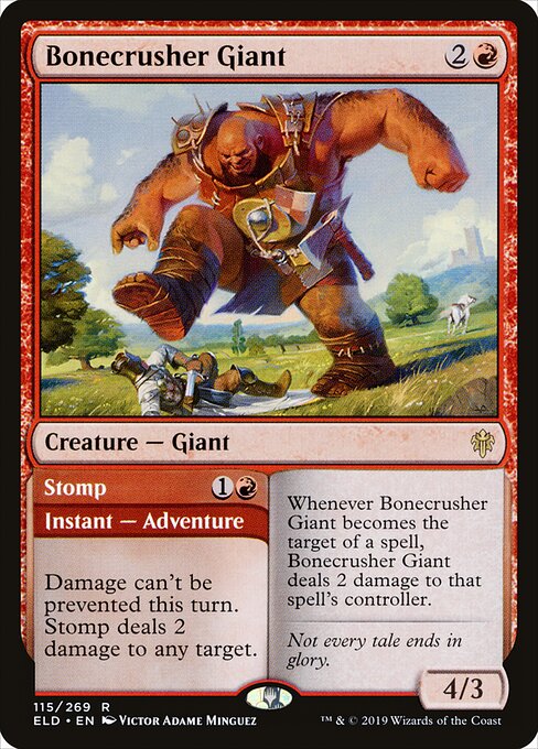 Bonecrusher Giant // Stomp - Throne of Eldraine - 115