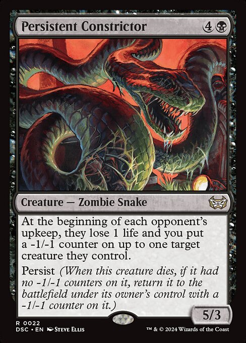 Persistent Constrictor - Duskmourn: House of Horror Commander - 22