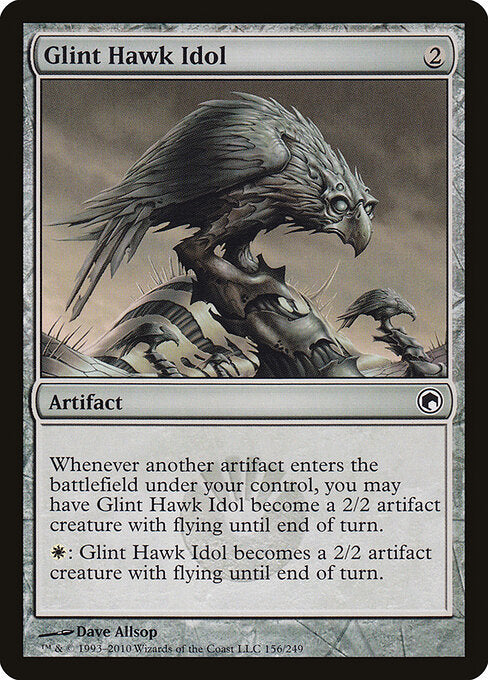 Glint Hawk Idol - Scars of Mirrodin - 156