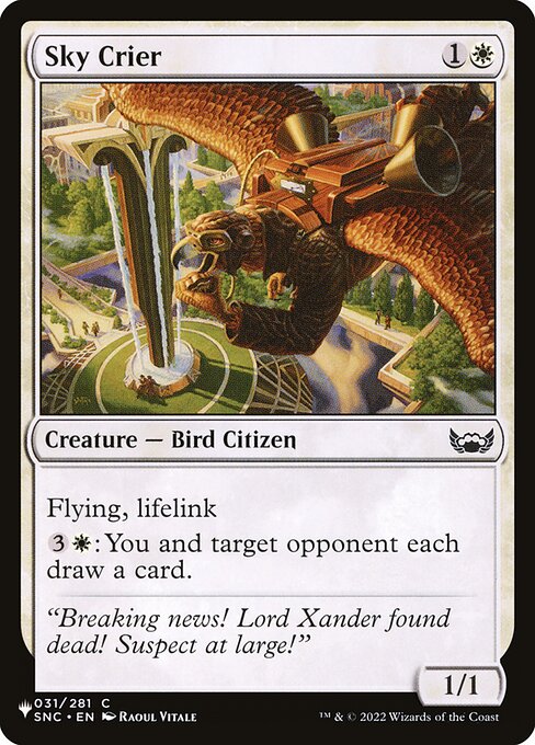 Sky Crier - The List - SNC-31