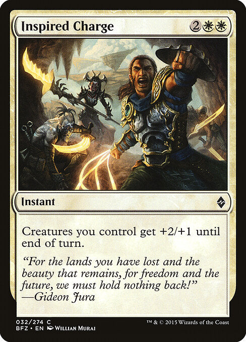 Inspired Charge - Battle for Zendikar - 32