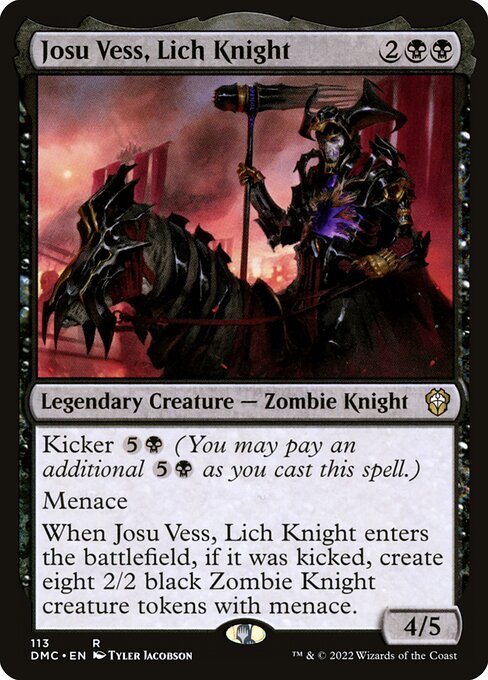 Josu Vess, Lich Knight - Dominaria United Commander - 113