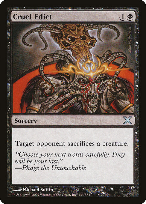 Cruel Edict - Tenth Edition - 133