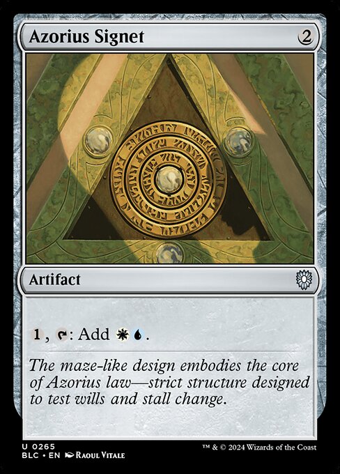 Azorius Signet - Bloomburrow Commander - 265