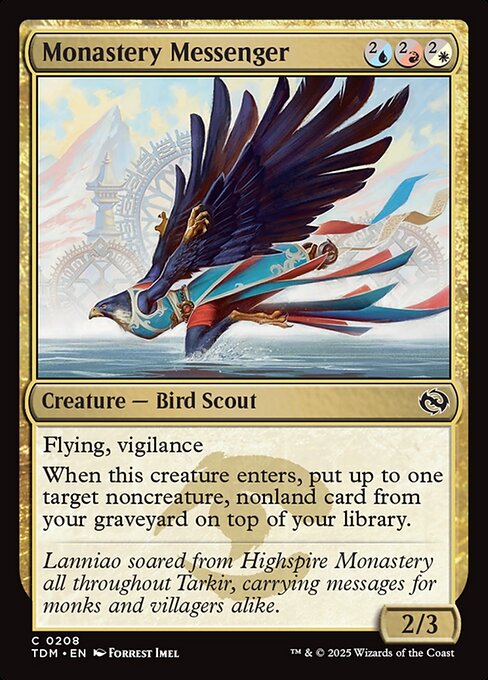 Monastery Messenger - Tarkir: Dragonstorm - 208