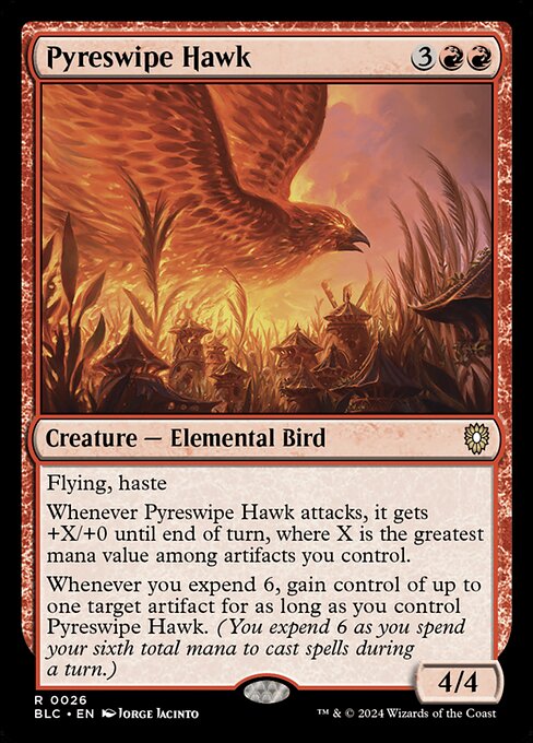 Pyreswipe Hawk - Bloomburrow Commander - 26