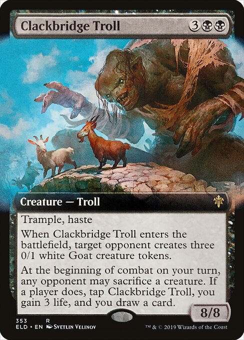 Clackbridge Troll - Throne of Eldraine - 353