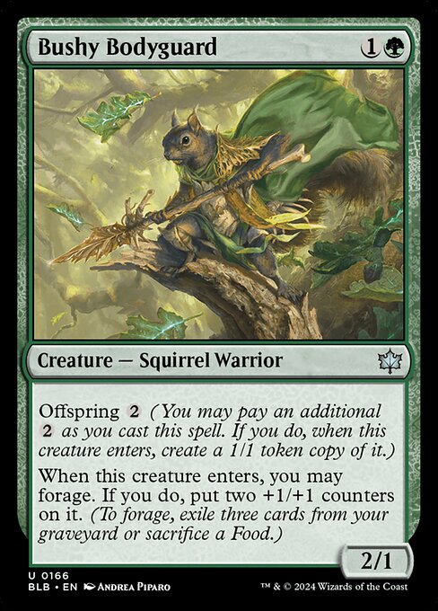 Bushy Bodyguard - Bloomburrow - 166