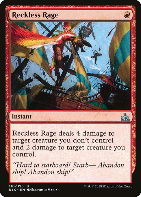 Reckless Rage - Rivals of Ixalan - 110