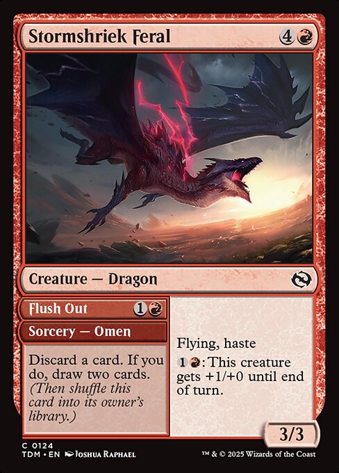 Stormshriek Feral // Flush Out - Tarkir: Dragonstorm - 124