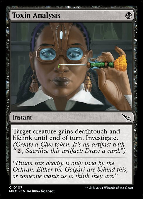 Toxin Analysis - Murders at Karlov Manor - 107
