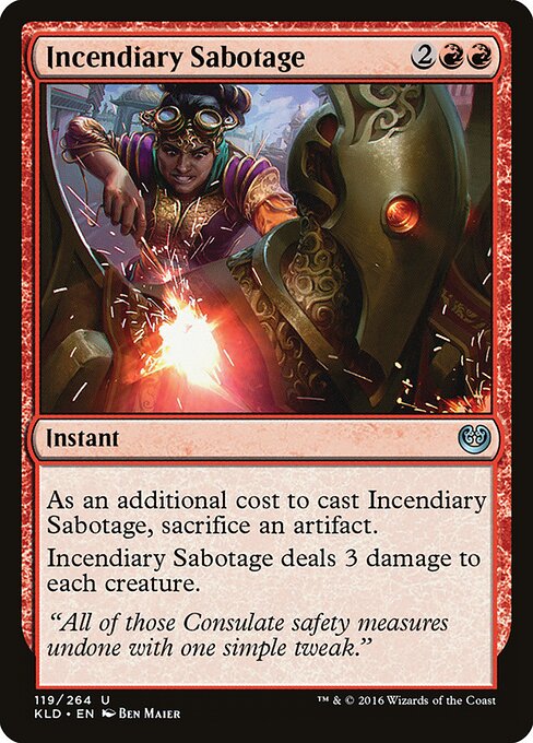 Incendiary Sabotage - Kaladesh - 119