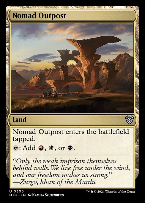 Nomad Outpost - Outlaws of Thunder Junction Commander - 306