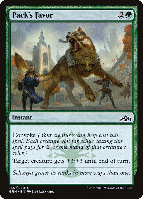 Pack's Favor - Guilds of Ravnica - 139