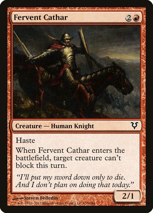 Fervent Cathar - Avacyn Restored - 135