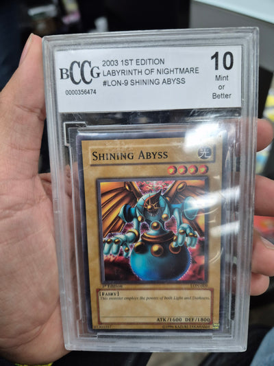Shining Abyss 2003 2003 Yu-Gi-Oh Labyrinth of Nightmare 1st Edition BCCG 10.0