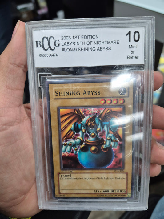 Shining Abyss 2003 2003 Yu-Gi-Oh Labyrinth of Nightmare 1st Edition BCCG 10.0