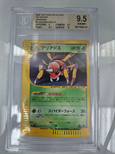 Ariados HOLO R 2002 2002 Pokemon-e The Town on No Map 1st Edition Japanese BGS 9.5