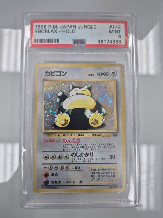 SNORLAX-HOLO 1997 POKEMON JAPANESE JUNGLE PSA MINT 9