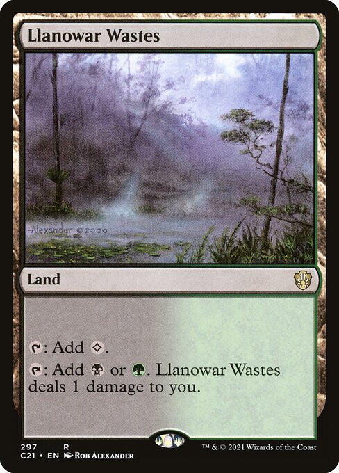 Llanowar Wastes - Commander 2021 - 297