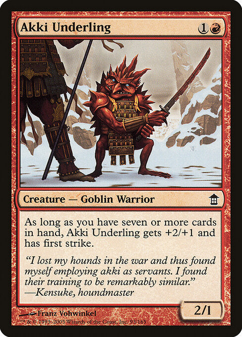 Akki Underling - Saviors of Kamigawa - 93
