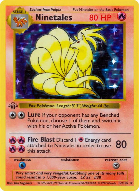 Ninetales (12/102) [Base Set Shadowless Unlimited]