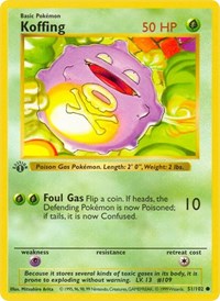 Koffing - Base Set (Shadowless) - 051/102