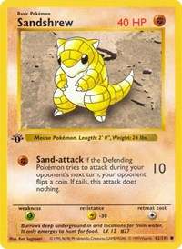 Sandshrew - Base Set (Shadowless) - 062/102