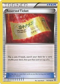 Reserved Ticket - XY - BREAKthrough - 147/162