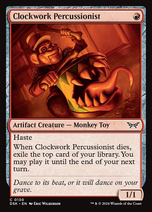 Clockwork Percussionist - Duskmourn: House of Horror - 130