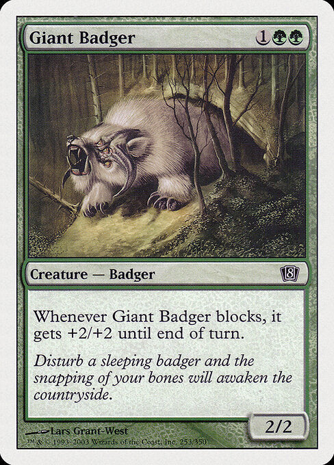 Giant Badger - Eighth Edition - 253