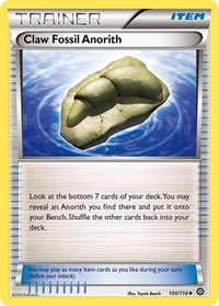 Claw Fossil Anorith - XY - Steam Siege - 100/114