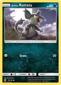 Alolan Rattata - SM Base Set - 76/149
