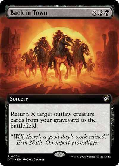 Back in Town (Extended Art) [Outlaws of Thunder Junction Commander]