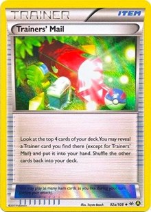Trainers' Mail - 92a/108 (Holo) - Alternate Art Promos - 092a/108