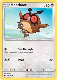 Hoothoot - SM - Burning Shadows - 106/147
