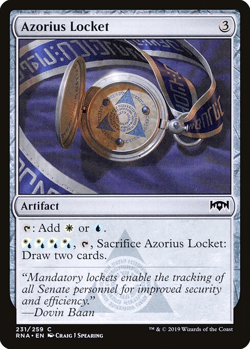 Azorius Locket - Ravnica Allegiance - 231