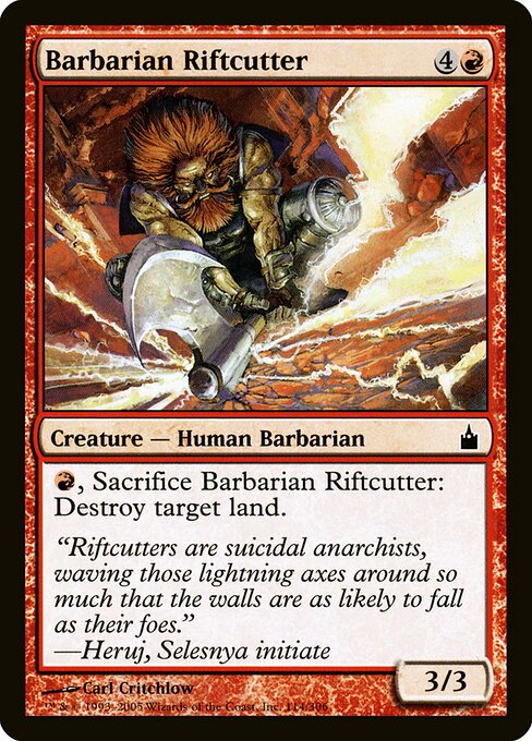 Barbarian Riftcutter - Ravnica: City of Guilds - 114