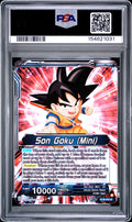 SS Son Goku (Mini), New Adventure Special Leader Rare 2025 DRAGON BALL SUPER CARD GAME MASTERS SERIES 28 PRISMATIC CLASH PSA 10