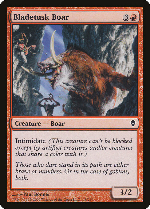 Bladetusk Boar - Zendikar - 118