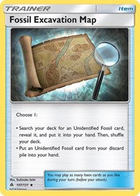 Fossil Excavation Map - SM - Forbidden Light - 107/131