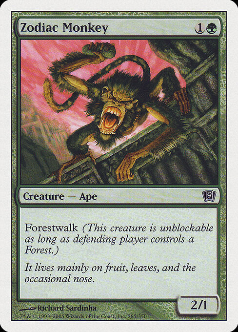Zodiac Monkey - Ninth Edition - 285