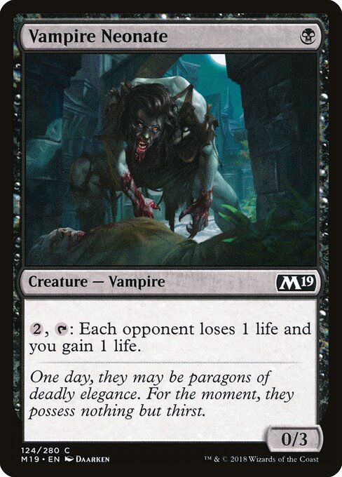 Vampire Neonate - Core Set 2019 - 124